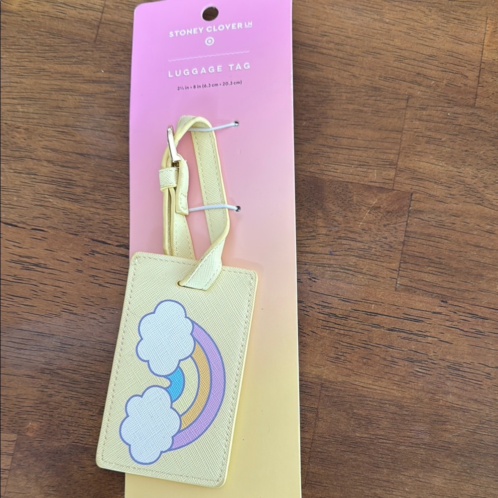 Yellow Rainbow Luggage Tag